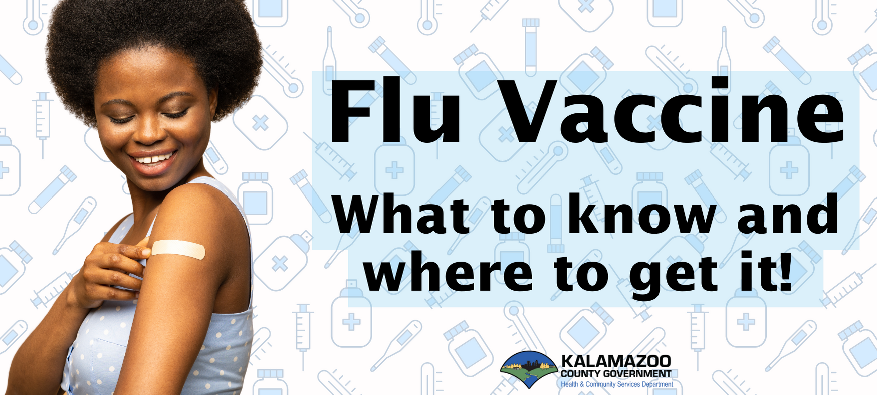 Flu vaccine appointments are available at Kalamazoo County Health and Community Services Department.