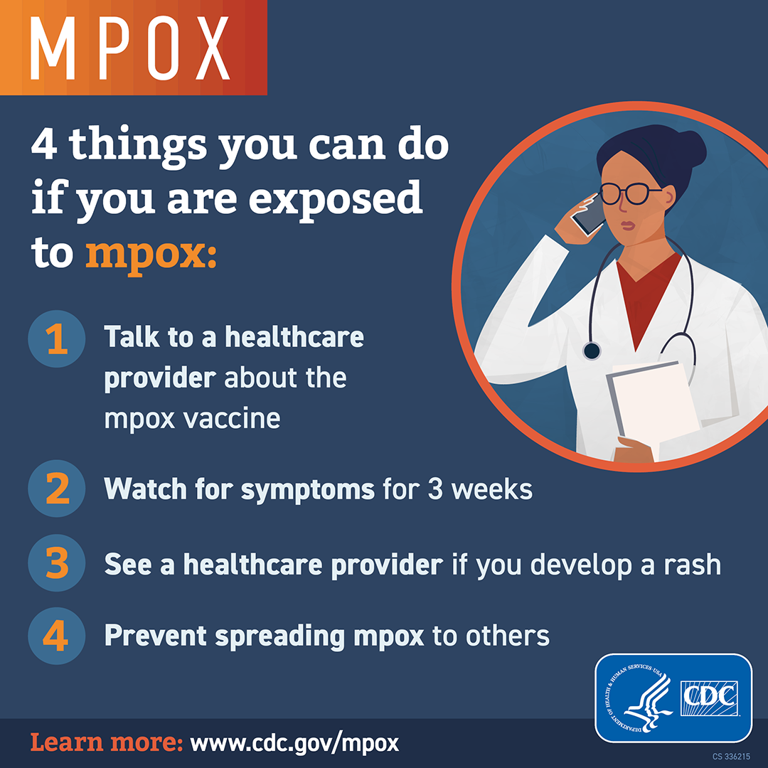 Four things you can do if you are exposed to mpox